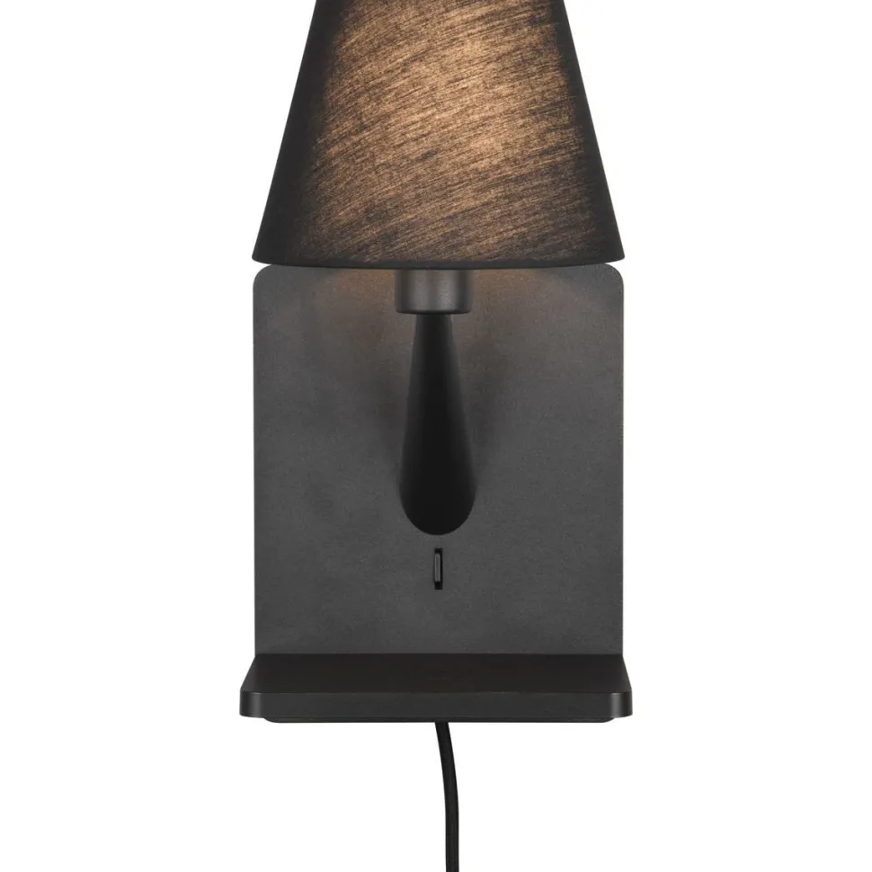 Seinävalaisin latausasemalla Trio Comfort E14 valkoinen