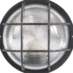 Seinävalaisin Led Energie, E27 Max 40W, musta, pyöreä