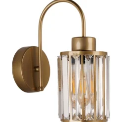 Seinävalaisin Linento Lighting 9041-1A, ø12cm, E27, max. 40W, IP20, kulta
