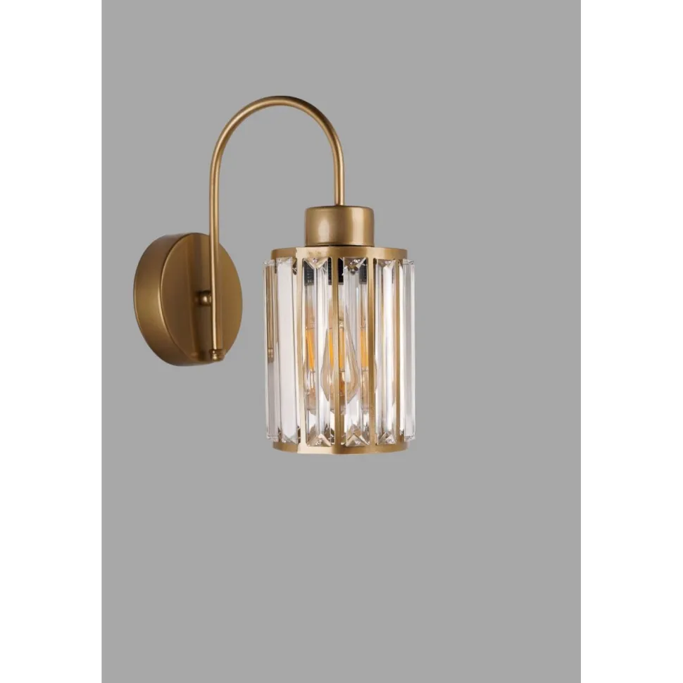 Seinävalaisin Linento Lighting 9041-1A, ø12cm, E27, max. 40W, IP20, kulta