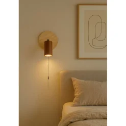 Seinävalaisin Linento Lighting App beige/saksanpähkinä