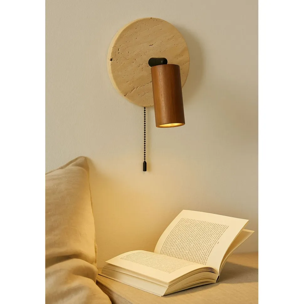 Seinävalaisin Linento Lighting App beige/tammi