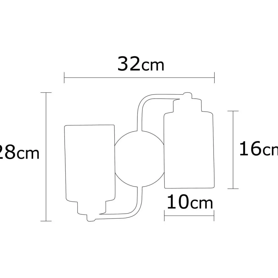 Seinävalaisin Linento Lighting Balcova 2-osainen eri värejä