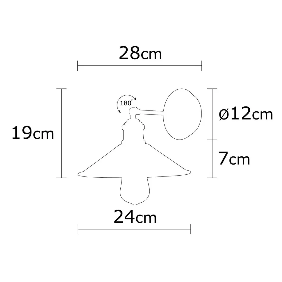 Seinävalaisin Linento Lighting Berceste, messinki, Ø24cm