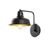 Seinävalaisin Linento Lighting Berceste, musta, Ø19cm