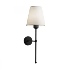 Seinävalaisin Linento Lighting 241966, ø13cm, E27, max. 40W, IP20, kerma/musta