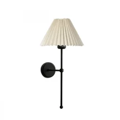 Seinävalaisin Linento Lighting 241988, ø22cm, E27, max. 40W, IP20, kerma/musta