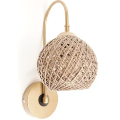 Seinävalaisin Linento Lighting Cocoon kulta/beige