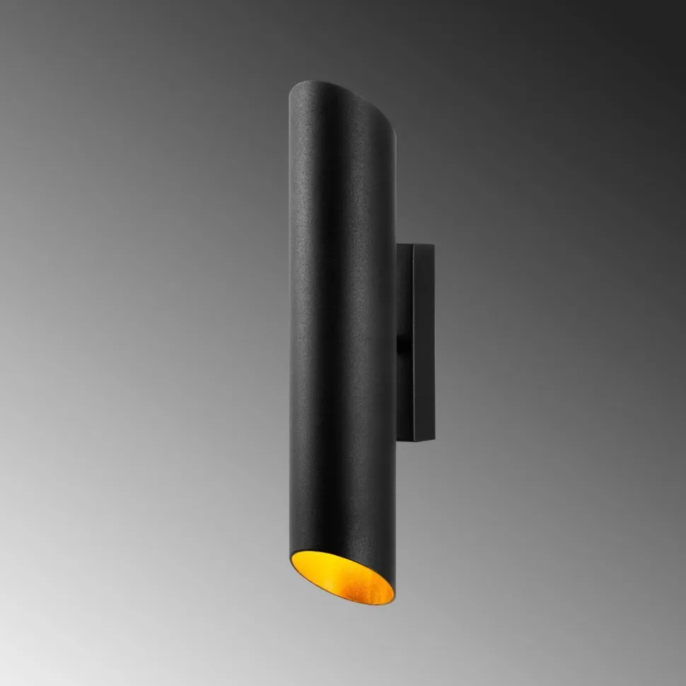 Seinävalaisin Linento Lighting Cut, 40cm, musta/kulta