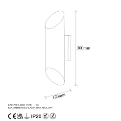 Seinävalaisin Linento Lighting Cut musta/kulta