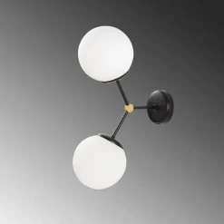 Seinävalaisin Linento Lighting Damar 2-osainen kulta
