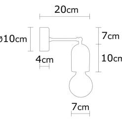 Seinävalaisin Linento Lighting Datca puu