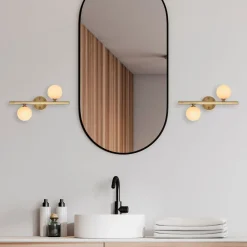 Seinävalaisin Linento Lighting Domino 2-osainen kulta