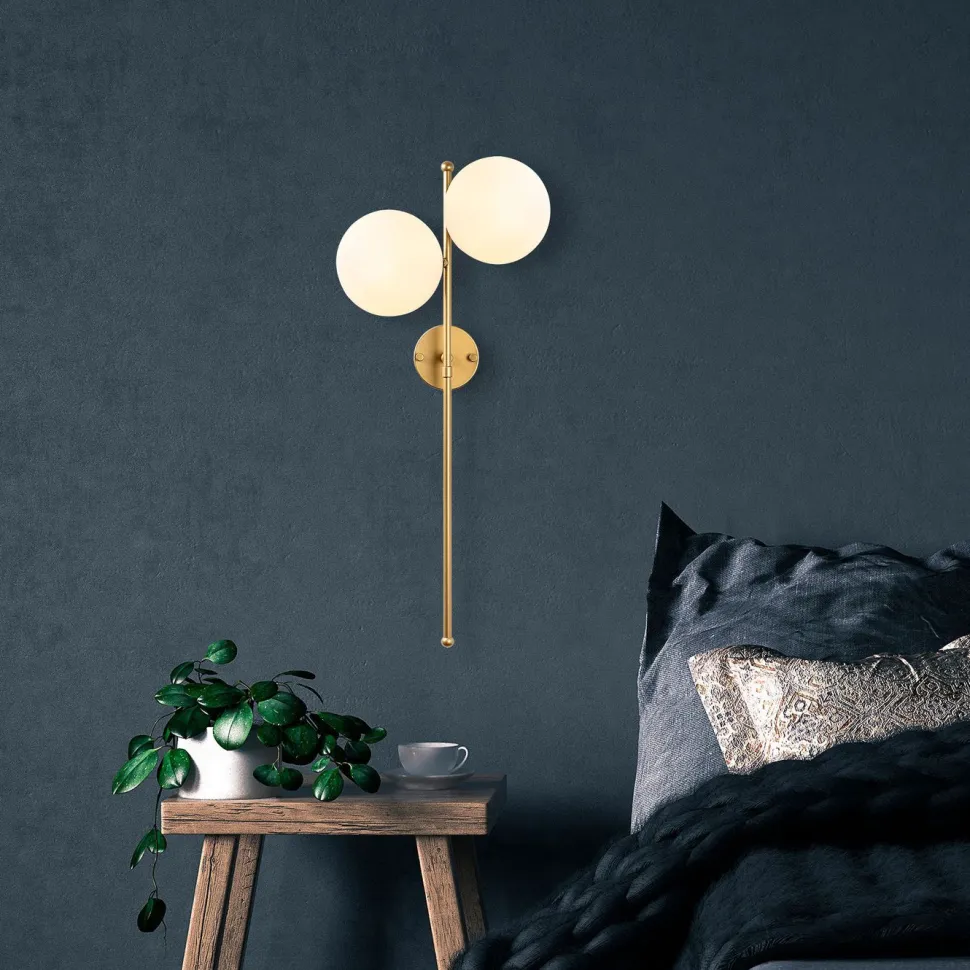 Seinävalaisin Linento Lighting Fazli 2-osainen kulta