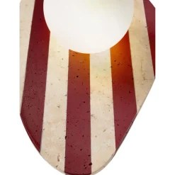 Seinävalaisin Linento Lighting Forest beige/valkoinen/punainen