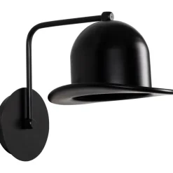 Seinävalaisin Linento Lighting Fötr Sivani, Ø19cm, E27, musta