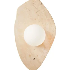 Seinävalaisin Linento Lighting Halle beige/valkoinen