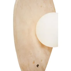 Seinävalaisin Linento Lighting Halle beige/valkoinen