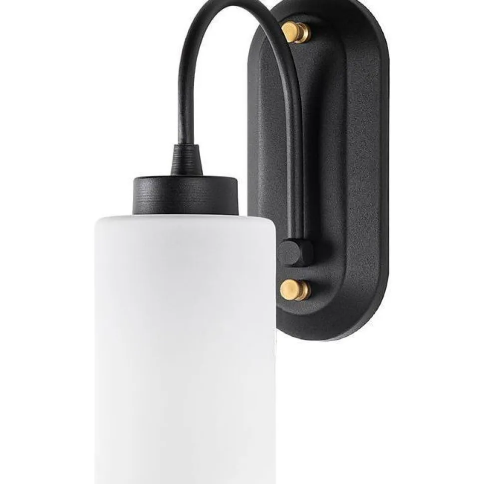 Seinävalaisin Linento Lighting Hemikilo 13161, 28cm, musta/valkoinen