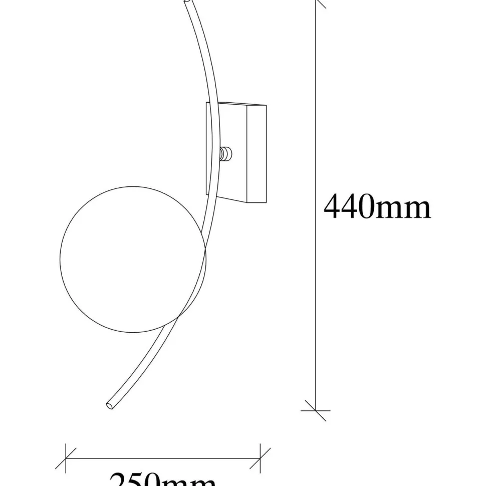Seinävalaisin Linento Lighting Hilla musta