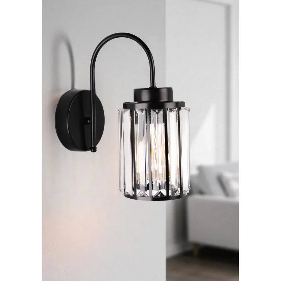 Seinävalaisin Linento Lighting Hugo musta