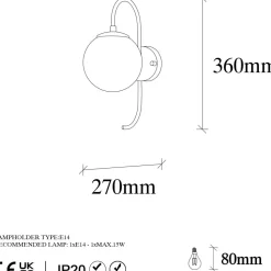 Seinävalaisin Linento Lighting Jewel eri värejä
