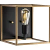 Seinävalaisin Linento Lighting Kafes 13751, E27, max. 40W, IP20, kulta/musta