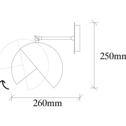 Seinävalaisin Linento Lighting Meadow musta/kulta