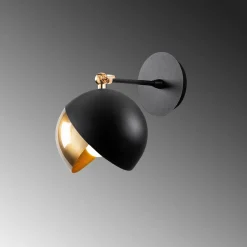 Seinävalaisin Linento Lighting Meadow musta/kulta