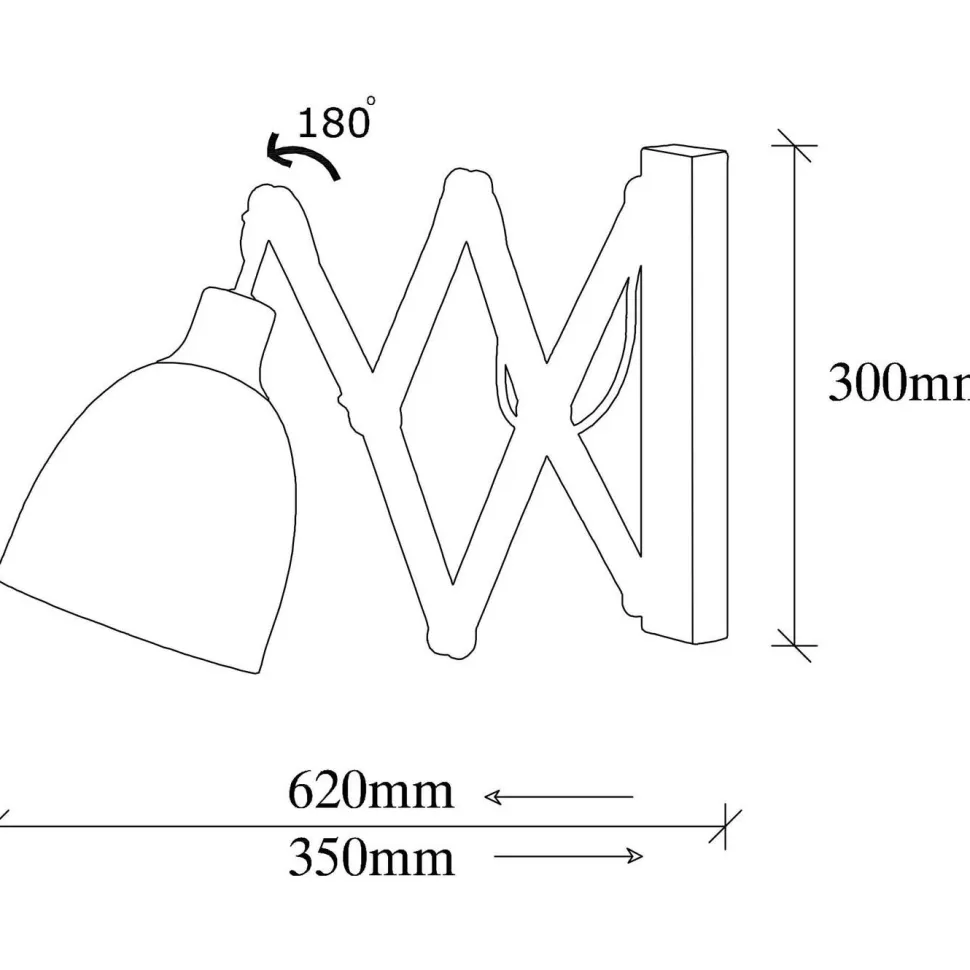 Seinävalaisin Linento Lighting Moore musta/pronssi