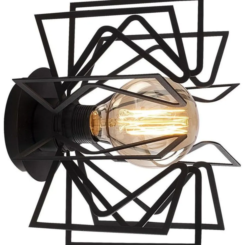 Seinävalaisin Linento Lighting Nemrut, Ø25cm, E27, musta