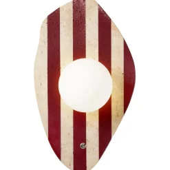 Seinävalaisin Linento Lighting Push beige/valkoinen/punainen