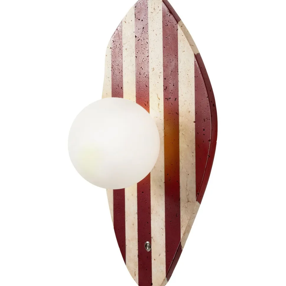 Seinävalaisin Linento Lighting Push beige/valkoinen/punainen