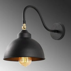 Seinävalaisin Linento Lighting Saglam 3742. 28cm, musta
