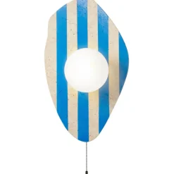 Seinävalaisin Linento Lighting Side beige/valkoinen/sininen