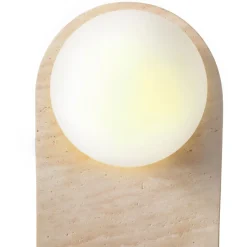 Seinävalaisin Linento Lighting Tor-Bell beige/valkoinen