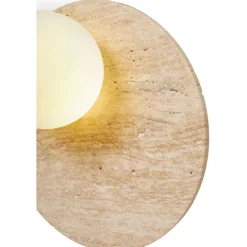 Seinävalaisin Linento Lighting Tor-Look beige/valkoinen