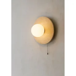 Seinävalaisin Linento Lighting Tor-Nun-B beige/valkoinen