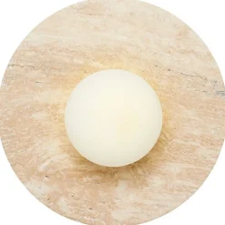 Seinävalaisin Linento Lighting Tor-Nun beige/valkoinen