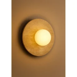 Seinävalaisin Linento Lighting Tor-Nun beige/valkoinen