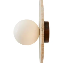 Seinävalaisin Linento Lighting Tor-Nun beige/valkoinen