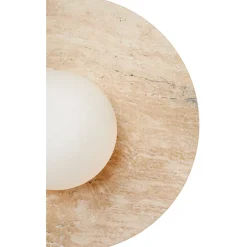 Seinävalaisin Linento Lighting Tor-Nun beige/valkoinen