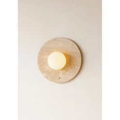 Seinävalaisin Linento Lighting Tor-Nun-D beige/valkoinen