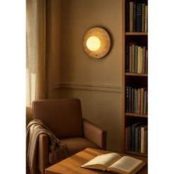 Seinävalaisin Linento Lighting Tor-Nun-D beige/valkoinen