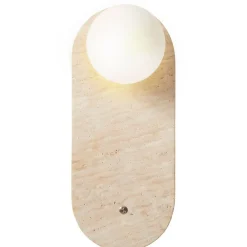 Seinävalaisin Linento Lighting Tor-Worn beige/valkoinen