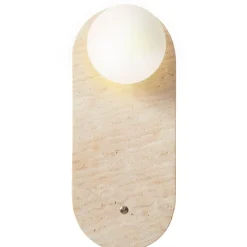 Seinävalaisin Linento Lighting Tor-Worn beige/valkoinen