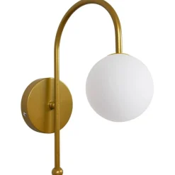 Seinävalaisin Linento Lighting 242085 valkoinen/kulta