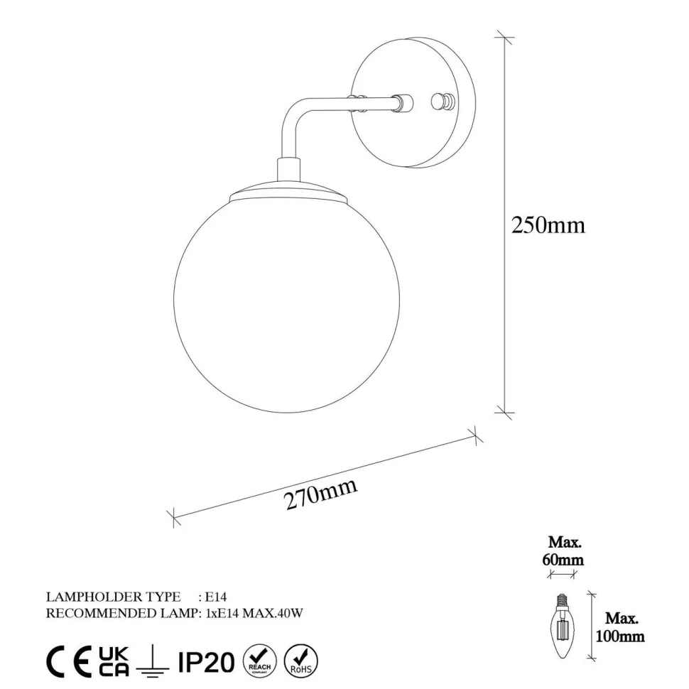 Seinävalaisin Linento Lighting Viran kulta