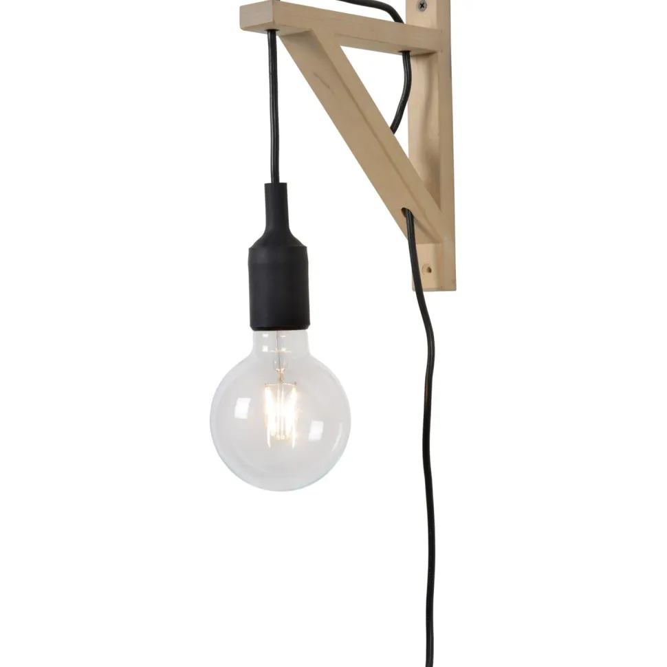 Seinävalaisin Lucide Fix Wall musta