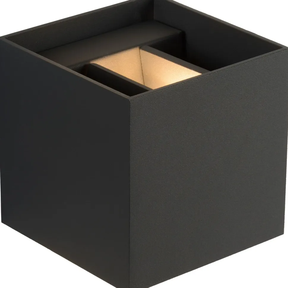 Seinävalaisin Lucide Xio LED neliö 1x4W harmaa